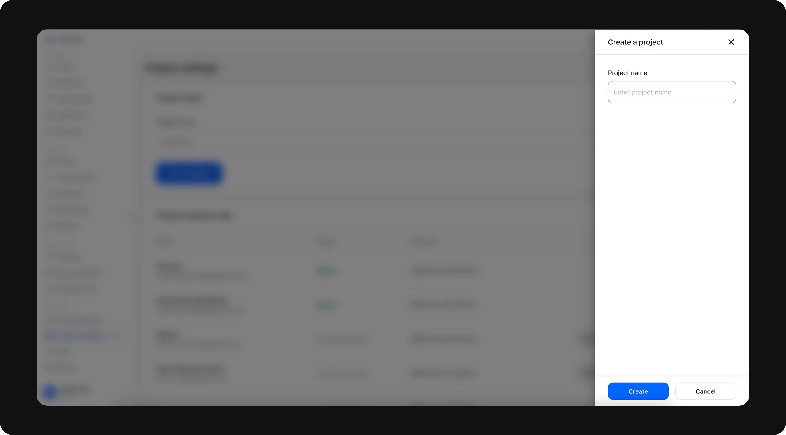 Project Settings